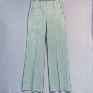 Y2K Gap Blue White Wide leg Low Rise Cotton Pants Size 8 Long